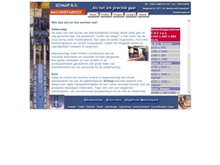 SCHAAP BV MACHINEFABRIEK