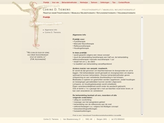 FYSIOTHERAPIE REFLEXZONE-EN HOUDINGSTHERAPIE CORINE D TIEMENS