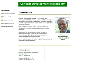 CONCEPT DEVELOPMENT HOLLAND BV
