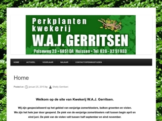 GERRITSEN W A J PERKPLANTENKWEKERIJ