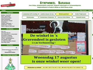 BARABAS STRIPWINKEL ANTIQUARIAAT
