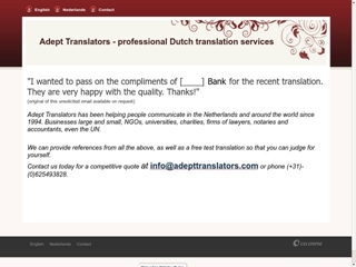 ADEPT TRANSLATORS VOF VERTAALBUREAU