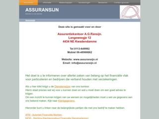 RANSIJN ASSURANTIEKANTOOR A G