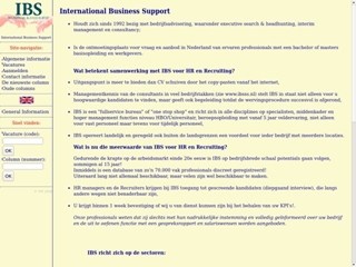 IBS INTERNATIONAL BUSINESS SUPPORT