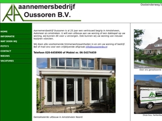 OUSSOREN AANNEMERSBEDRIJF BV R A