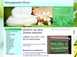 AANGENAME EN/OF THERAPEUTISCHE MASSAGES IN ZWOLLE