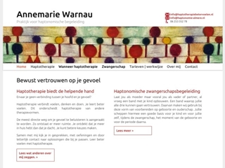 HAPTONOMISCHE BEGELEIDING A WARNAU PRAKTIJK VOOR