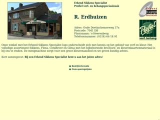 ERDHUIZEN SCHILDERSBEDRIJF EN GLASHANDEL