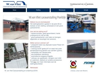 VLIET CARAVANSTALLING EN ONDERHOUD W VAN
