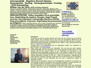 HOMEOPATHIE WILLEM VD KROL ARTS-HEALER-SECOND OPINION KLASSIEKE