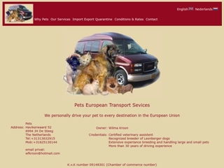 PETS EUROPEAN TRANSPORT SERVICES