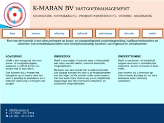 K-MARAN BV VASTGOEDMANAGENT EN ONTWIKKELING