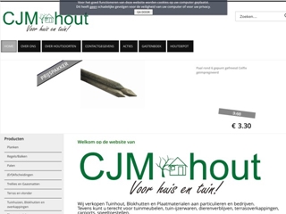 CJM TUINHOUT/BLOKHUTTEN/PLAATMATERIALEN