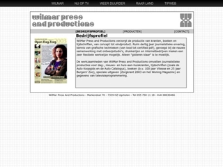 WILMAR PRESS AND PRODUCTIONS VOF
