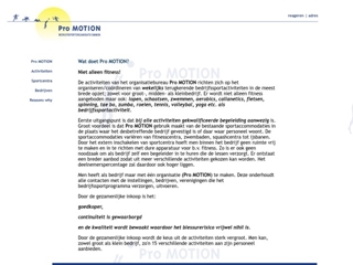 PRO MOTION BEDRIJFSSPORTORGANISATIE EMMEN
