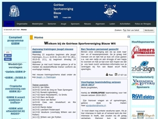 GOIRLESE SPORTVERENIGING BLAUW WIT