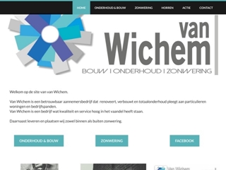 WICHEM BOUW ONDERHOUD ZONWERING VAN