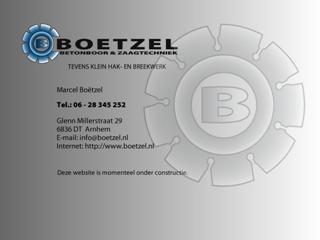 BOETZEL BETONBOOR & ZAAGTECHNIEK