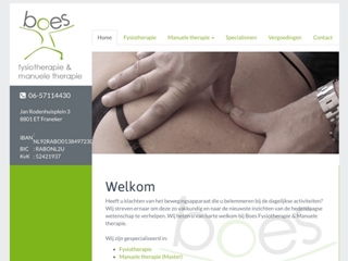 FYSIOTHERAPIE EN MANUEL THERAPIE BOES