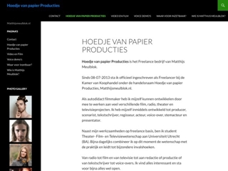 HOEDJE VAN PAPIER PRODUCTIES