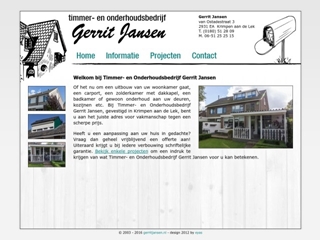 ONDERHOUDS- EN TIMMERBEDRIJF GERRIT JANSEN