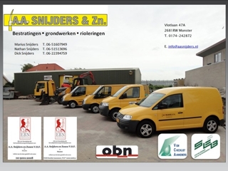 SNIJDERS EN ZN A A BESTRATINGEN