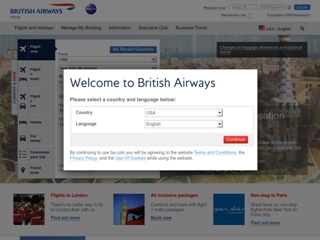 BRITISH AIRWAYS RESERVERINGEN