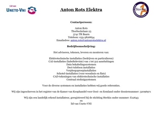 ANTON ROTS ELEKTRA BV