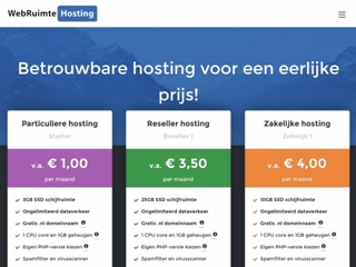 WEBRUIMTEHOSTING