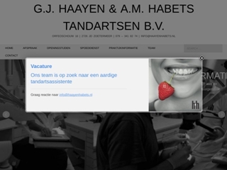 HAAYEN G J & HABETS A M TANDARTSEN BV
