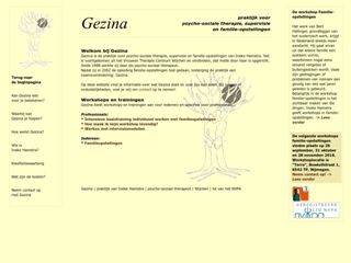 GEZINA PRAKTIJK VOOR PSYCHO-SOCIALE THERAPIE