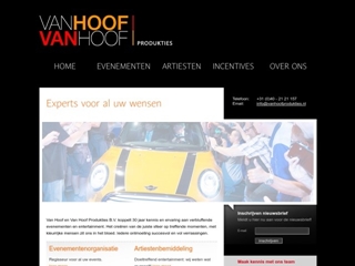 HOOF & VAN HOOF PRODUKTIES VAN