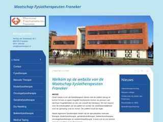 FRANEKER MAATSCHAP MANUEEL FYSIOTHERAPIE