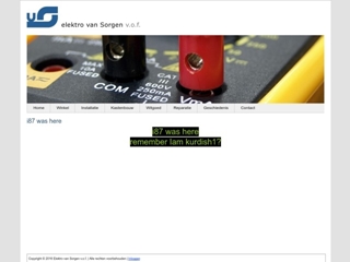 SORGEN ELEKTRO TECHN BEDR VOF VAN