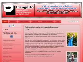 INCOGNITO KOSTUUMVERHUUR
