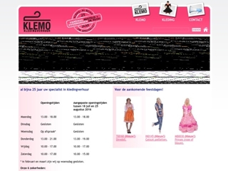 KLEMO KLEDINGVERHUUR THEMA- EN GELEGENHEIDSKLEDING