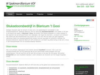 SPAKMAN BLARICUM VOF STUKADOORSBEDRIJF W