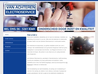 ACHTEREN ELECTROSERVICE VAN