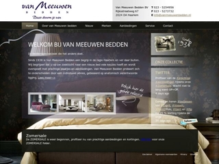 MEEUWEN BEDDEN BV VAN
