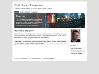 CHRIS HOPLEY VERTAALBUREAU