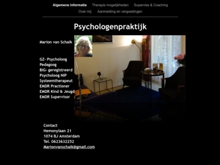 PSYCHOLOGENPRAKTIJK MARION VAN SCHAIK