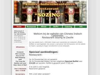 CHINEES-INDISCH RESTAURANT & AFHAAL SOZING
