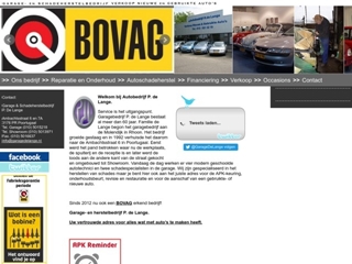 GARAGE- EN SCHADEHERSTELBED P DE LANGE