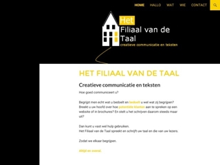 HET FILIAAL VAN DE TAAL