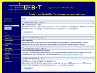 TAFELTENNISVERENIGINGEN UNIE VAN BEDRIJFS