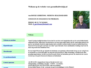 PRAKTIJK B G GERRITSMA VOOR HYPNOTHERAPIE MORATHERAPIE HEALING EN READING