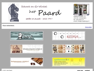 SCHAAK- EN GO WINKEL HET PAARD