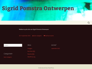 SIGRID POMSTRA ONTWERPEN