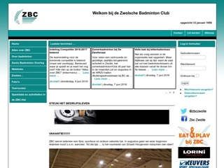 ZWOLS BADMINTON ACCOMMODATIE