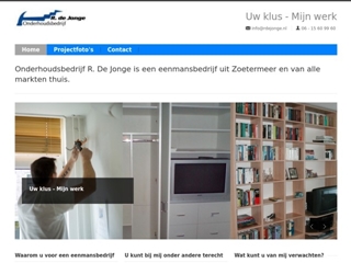 JONGE ONDERHOUDSBEDRIJF R DE